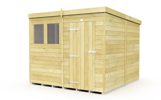 Flat Packed Pent Shed 8x8 - Willow Woodhouse