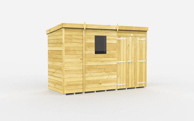 Flat Packed Pent Shed 9x4 - Willow Woodhouse