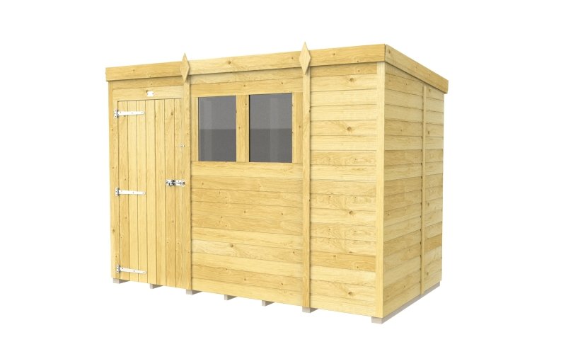 Flat Packed Pent Shed 9x5 - Willow Woodhouse