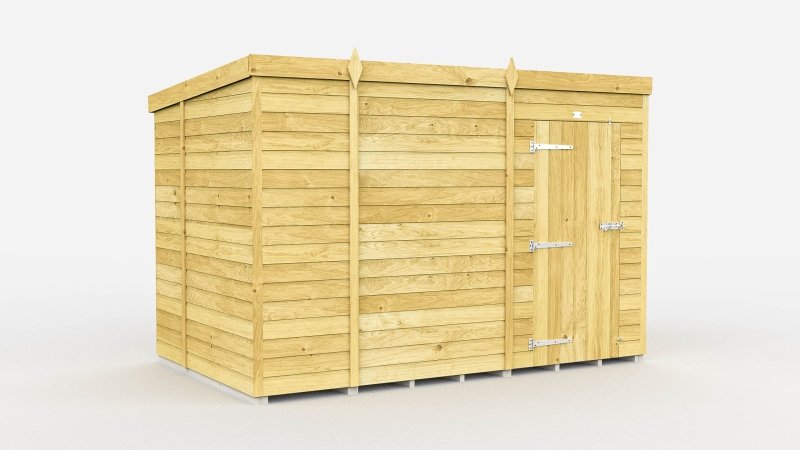 Flat Packed Pent Shed 9x7 - Willow Woodhouse