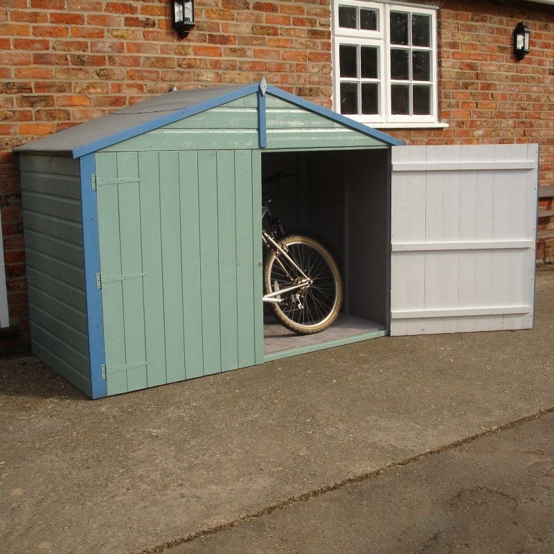 Shire Apex Bike Store Shiplap with Floor 7x3 - Willow Woodhouse