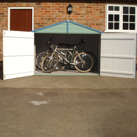 Shire Apex Bike Store Shiplap with Floor 7x3 - Willow Woodhouse