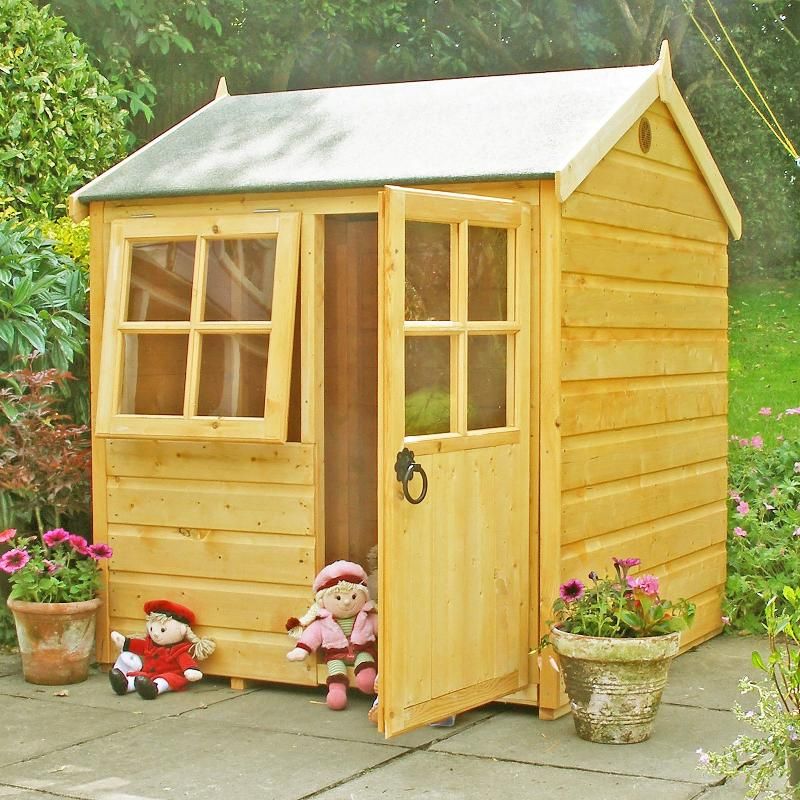 Shire Bunny Wooden Playhouse 4x4 - Willow Woodhouse