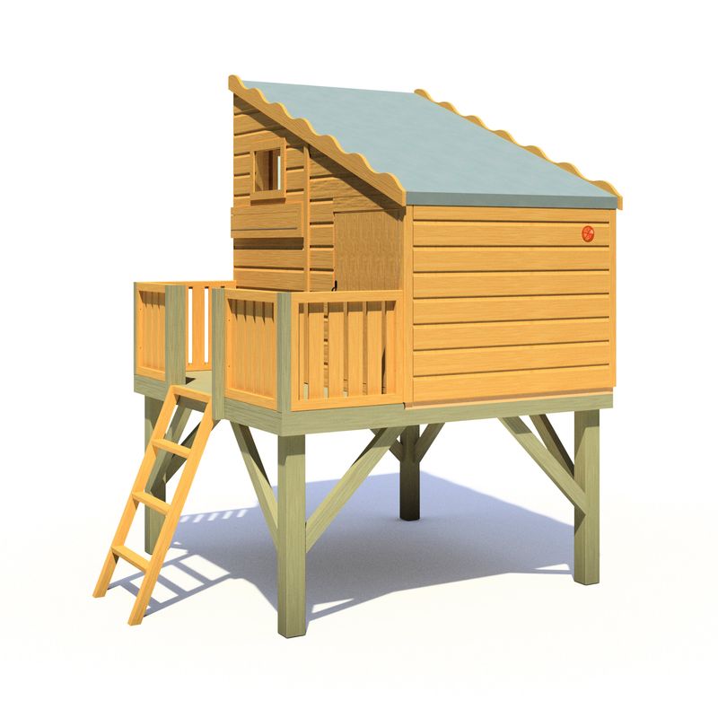 Shire Command Post + Platform Playhouse 6x4 - Willow Woodhouse