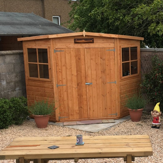 Shire Corner PT Shiplap Shed 7x7 - Willow Woodhouse