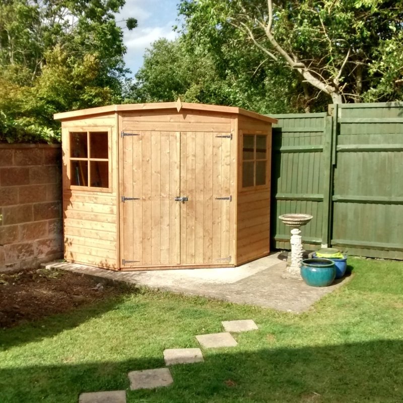 Shire Corner PT Shiplap Shed 8x8 - Willow Woodhouse