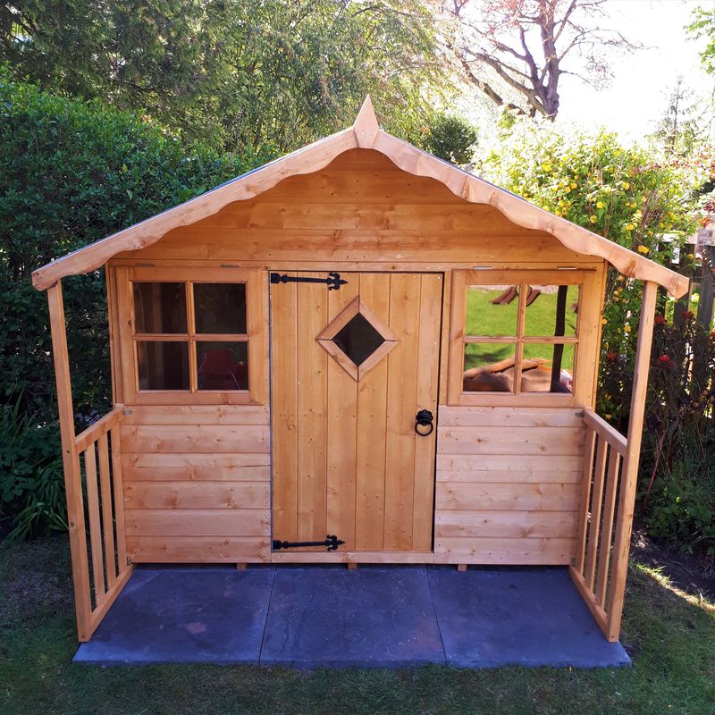 Shire Cubby Wooden Playhouse 6x4 - Willow Woodhouse