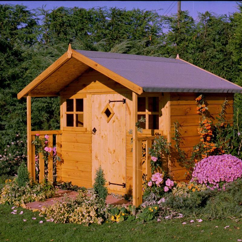 Shire Cubby Wooden Playhouse 6x4 - Willow Woodhouse