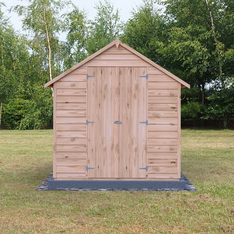 Shire DT Overlap Double Door Value Shed 8x6 - Willow Woodhouse