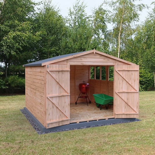 Shire DT Overlap Double Doors Shed 10x10 - Willow Woodhouse