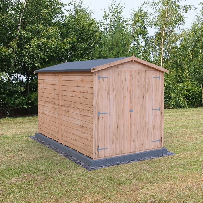 Shire DT Overlap Double Doors Shed 10x6 - Willow Woodhouse