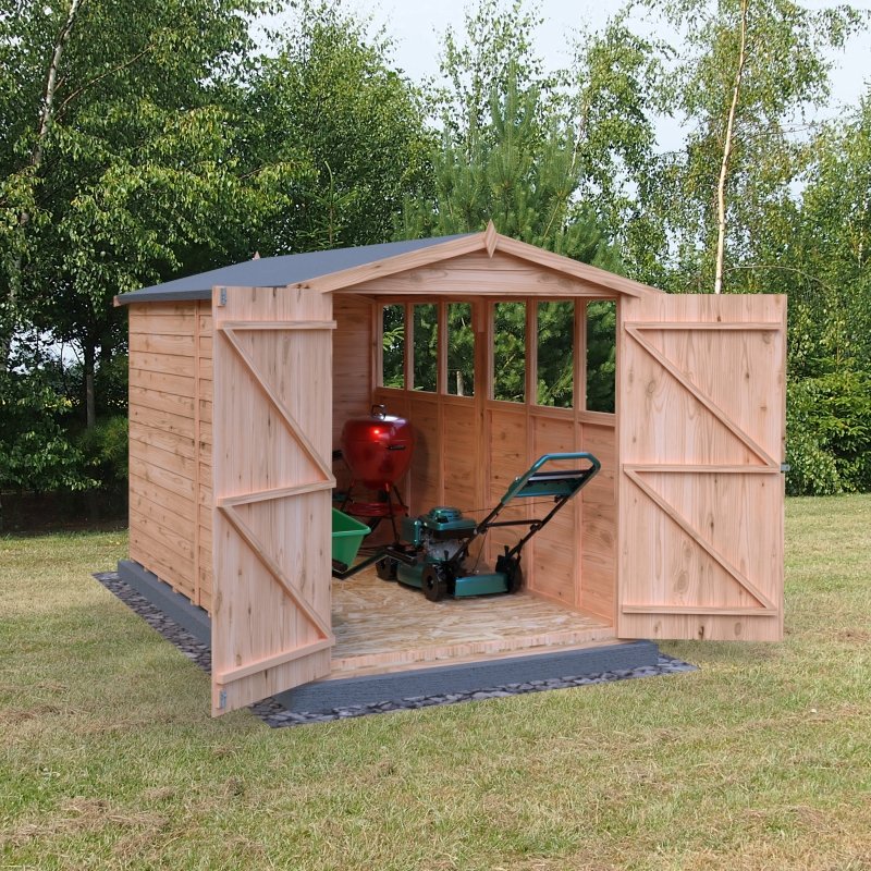 Shire DT Overlap Double Doors Shed 10x6 - Willow Woodhouse