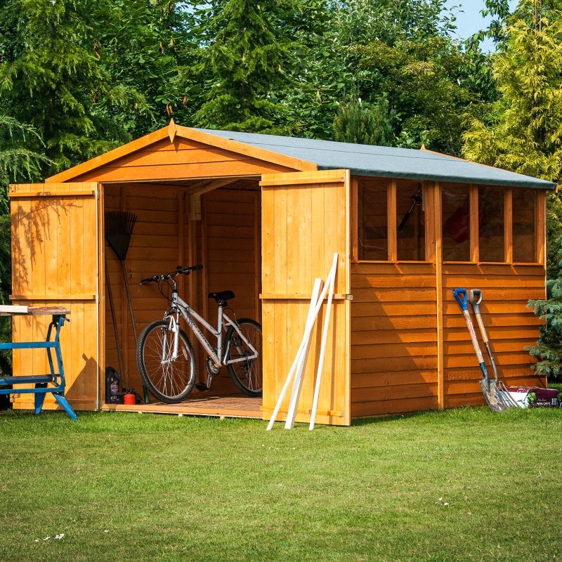 Shire DT Overlap Double Doors Shed 10x8 - Willow Woodhouse