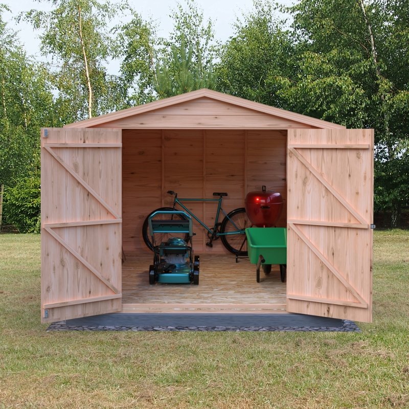 Shire DT Overlap Double Doors Shed 10x8 - Willow Woodhouse