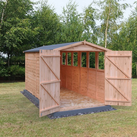 Shire DT Overlap Double Doors Shed 12x6 - Willow Woodhouse