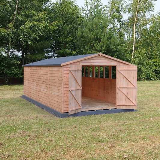 Shire DT Overlap Double Doors Shed 20x10 - Willow Woodhouse