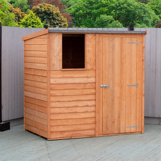 Shire DT Overlap Pent Shed 6x4 - Willow Woodhouse