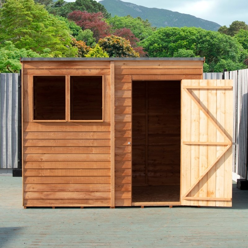 Shire DT Overlap Pent Shed 8x6 - Willow Woodhouse