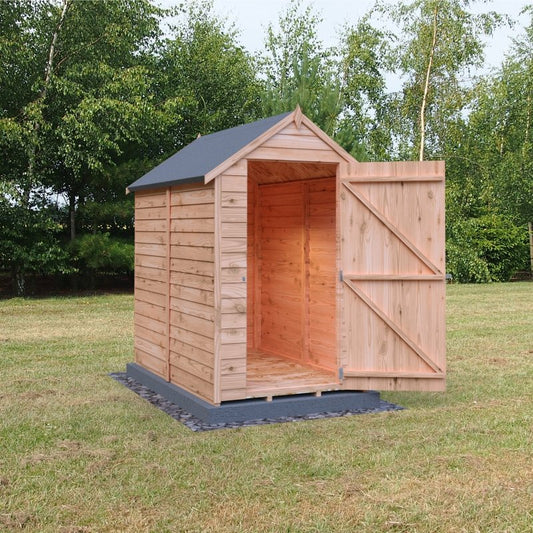 Shire DT Overlap Single Door Value Shed 6x4 - Willow Woodhouse