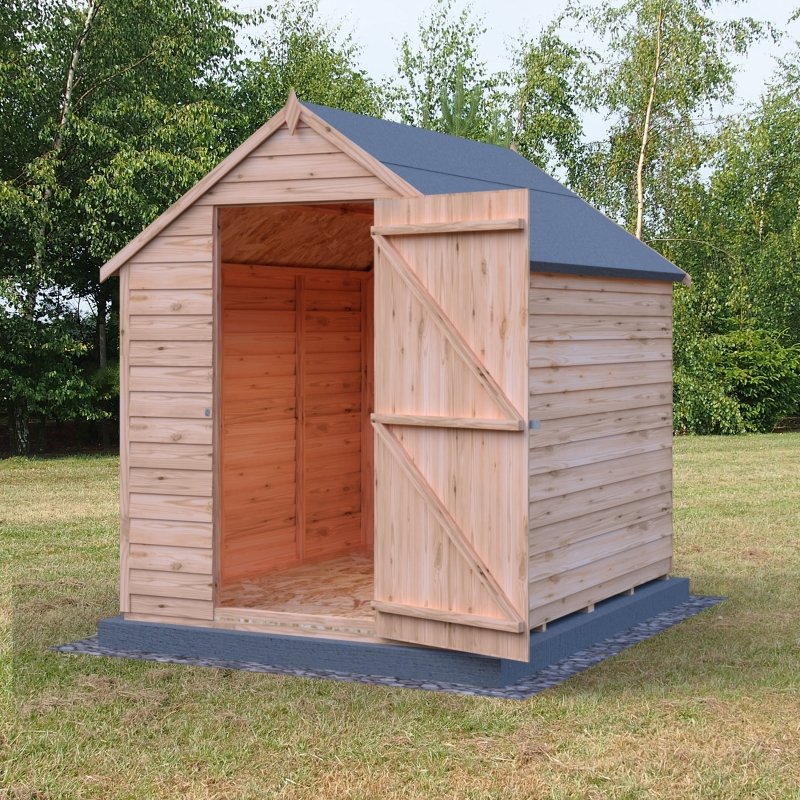 Shire DT Overlap Single Door Value Shed 7x5 - Willow Woodhouse