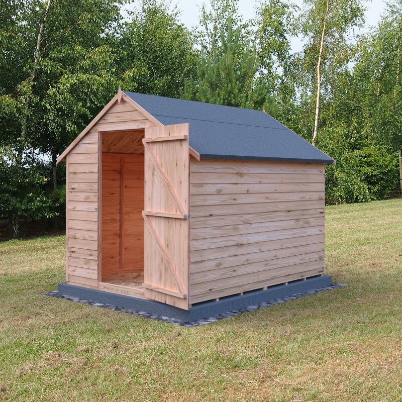 Shire DT Overlap Single Door Value Shed 8x6 - Willow Woodhouse