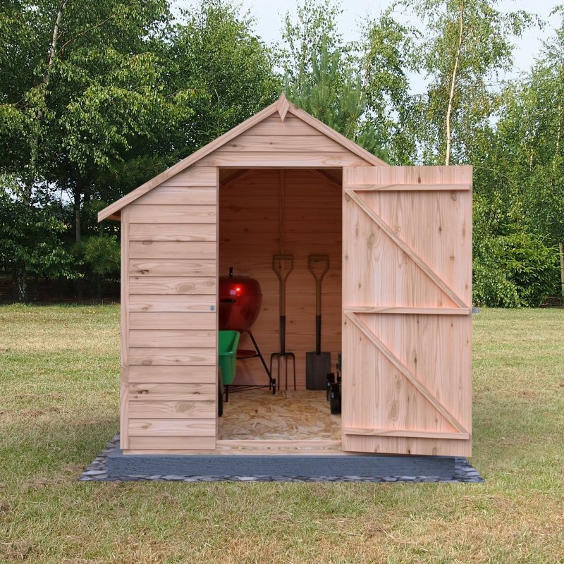 Shire DT Overlap Single Door Value Shed 8x6 - Willow Woodhouse