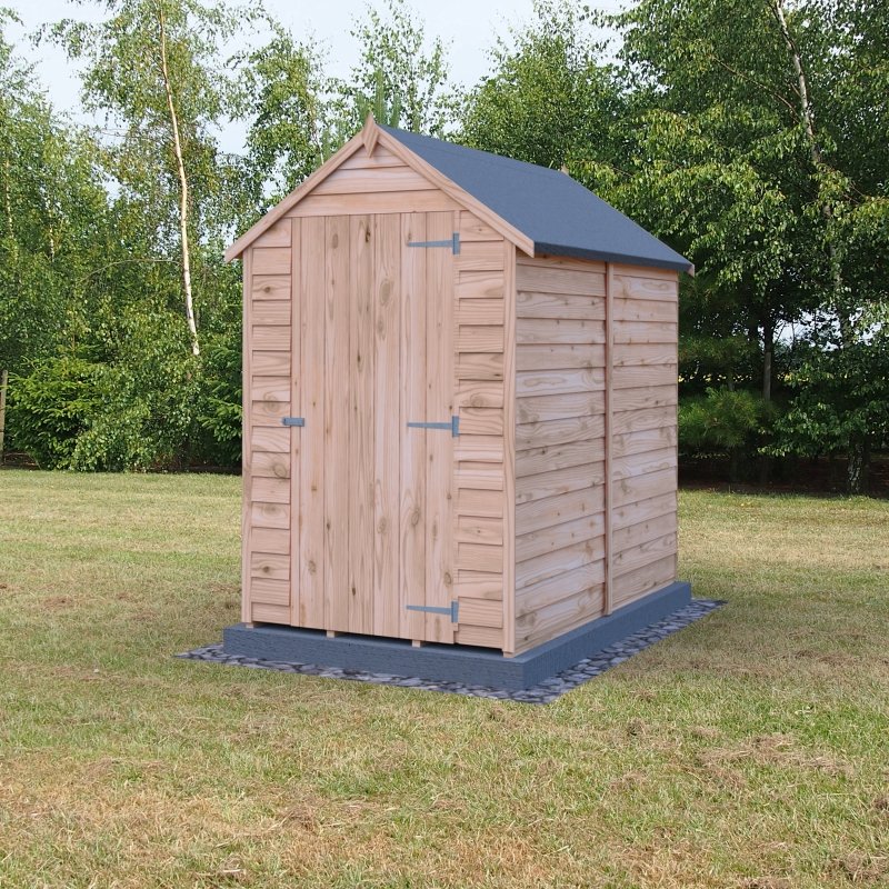 Shire DT Overlap Single Door Value Shed with Window 6x4 - Willow Woodhouse