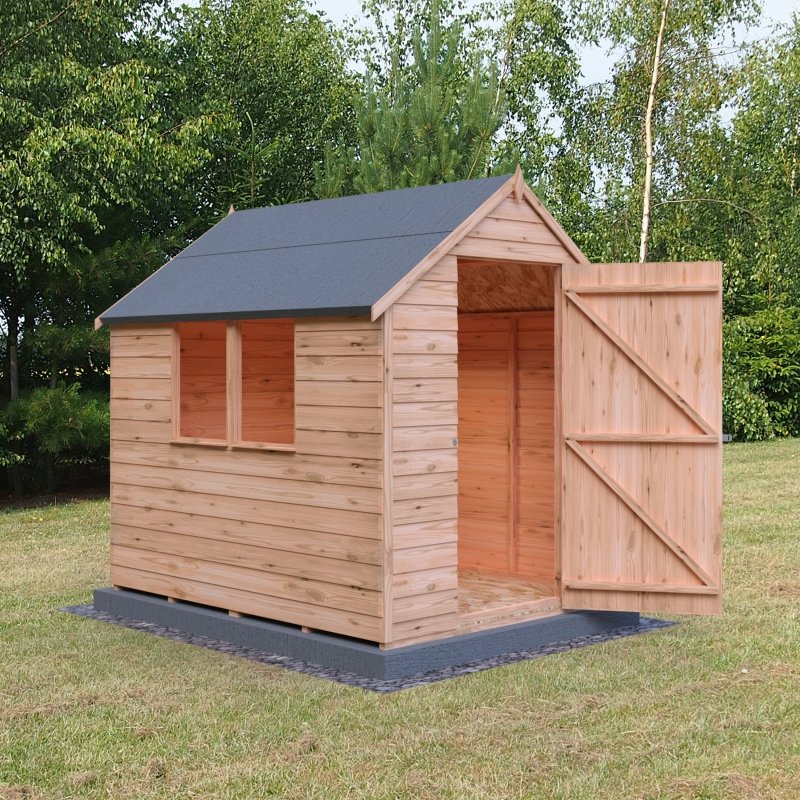 Shire DT Overlap Single Door Value Shed with Window 7x5 - Willow Woodhouse