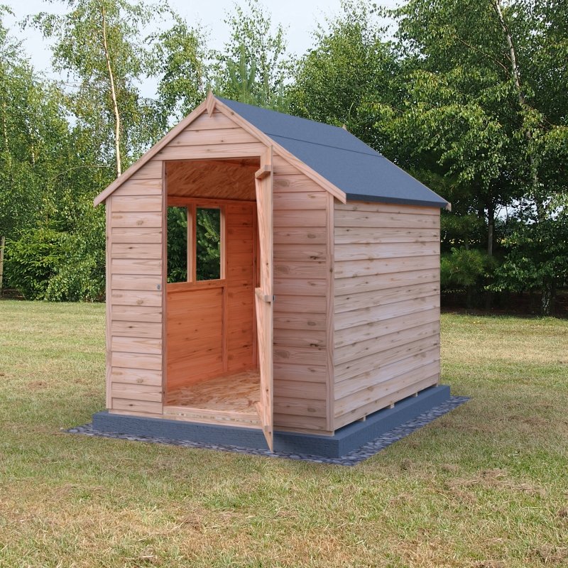 Shire DT Overlap Single Door Value Shed with Window 7x5 - Willow Woodhouse