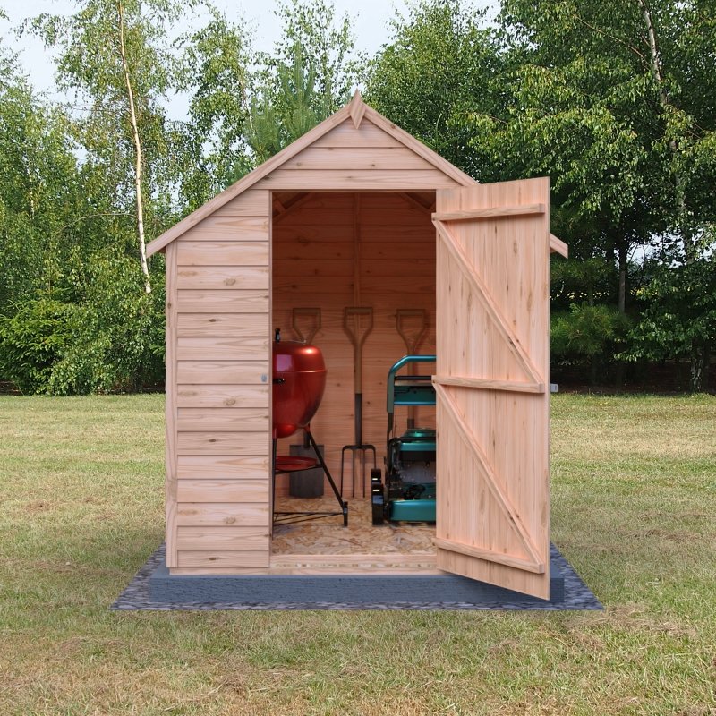 Shire DT Overlap Single Door Value Shed with Window 7x5 - Willow Woodhouse