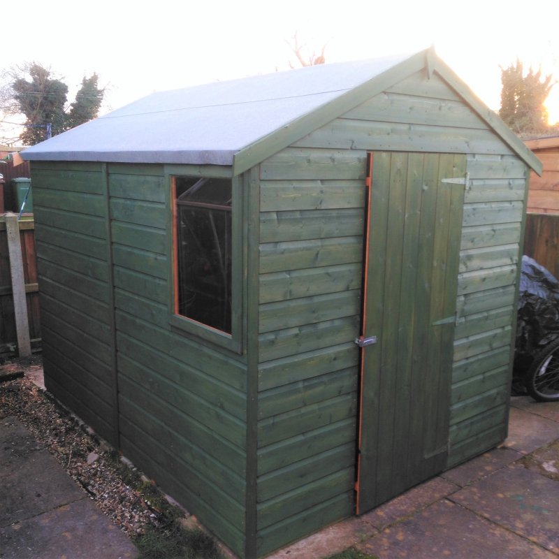 Shire Durham PT Shiplap Shed 8x6 - Willow Woodhouse