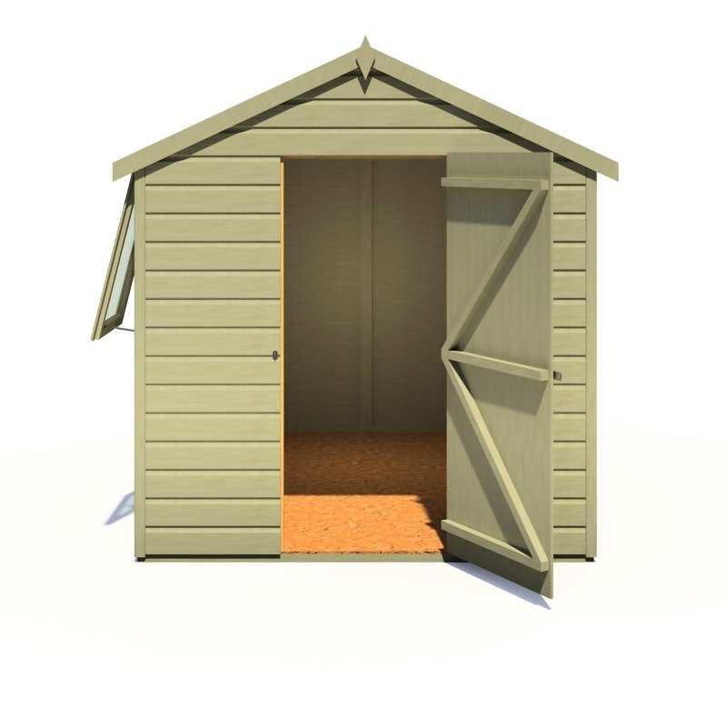 Shire Durham PT Shiplap Shed 8x6 - Willow Woodhouse