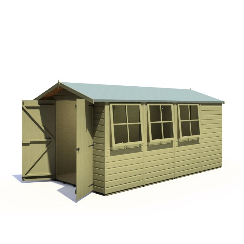 Shire Jersey PT Shiplap Shed 13x7 - Willow Woodhouse