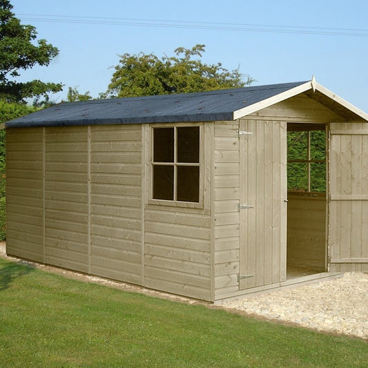 Shire Jersey PT Shiplap Shed 13x7 - Willow Woodhouse