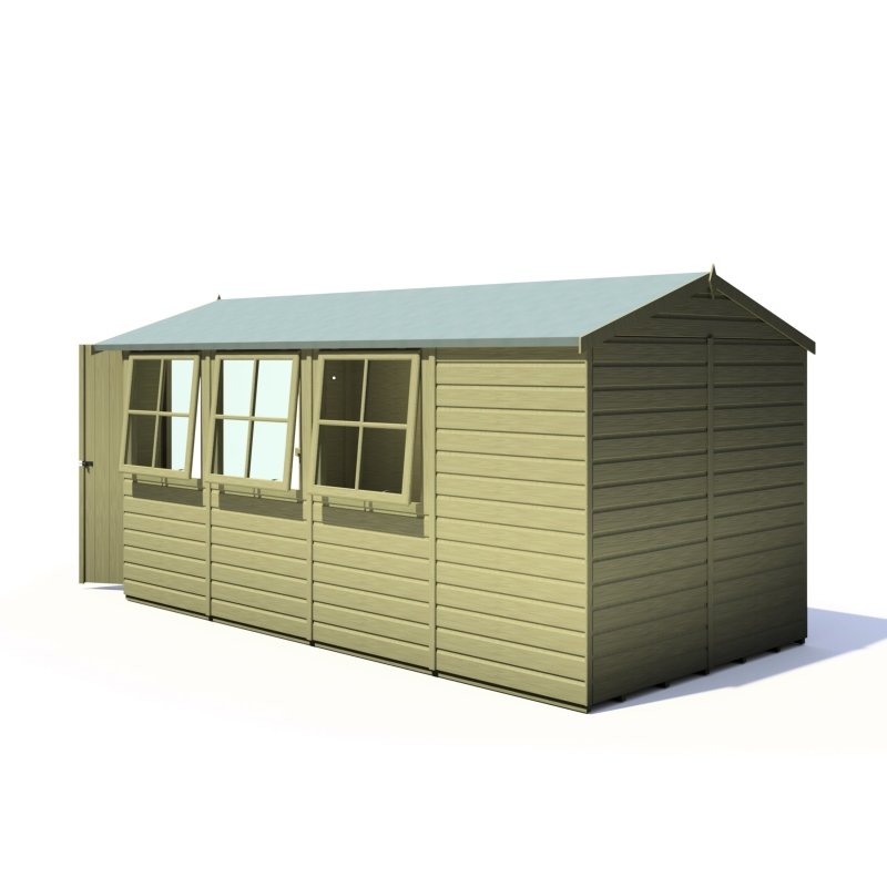 Shire Jersey PT Shiplap Shed 13x7 - Willow Woodhouse