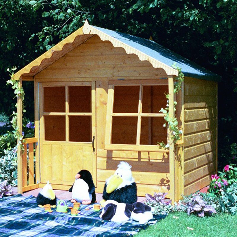 Shire Kitty Wooden Playhouse 5x4 - Willow Woodhouse