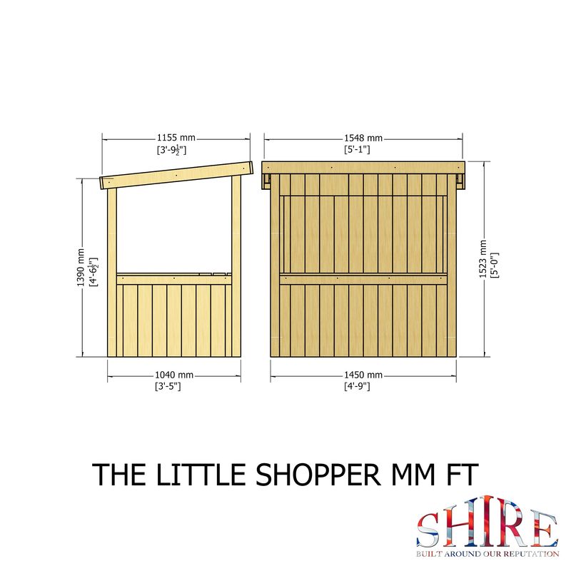 Shire Little Shopper Playhouse - Willow Woodhouse