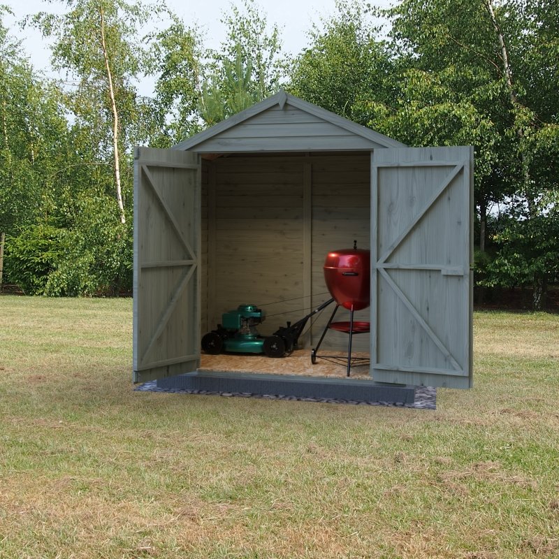 Shire PT Overlap Double Door Shed 4x6 - Willow Woodhouse