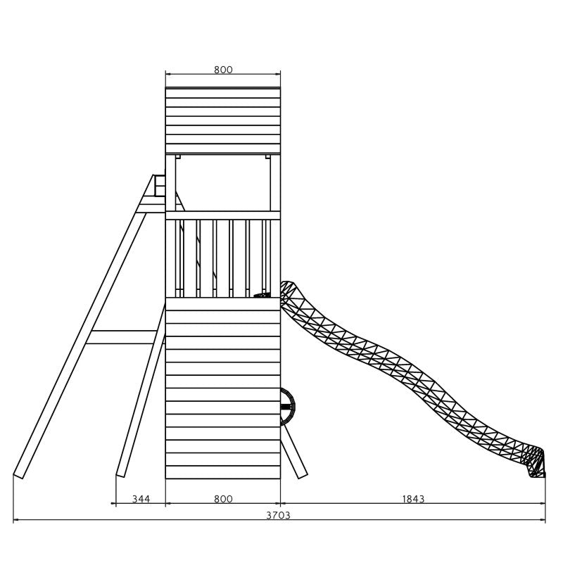 Shire Sky High Hideout Climbing Set - Willow Woodhouse