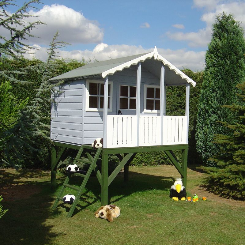 Shire Stork + Platform Wooden Playhouse 6x4 - Willow Woodhouse