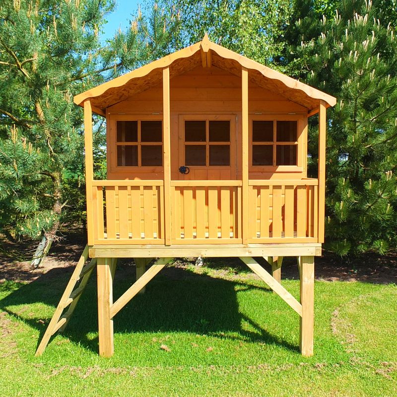 Shire Stork + Platform Wooden Playhouse 6x4 - Willow Woodhouse