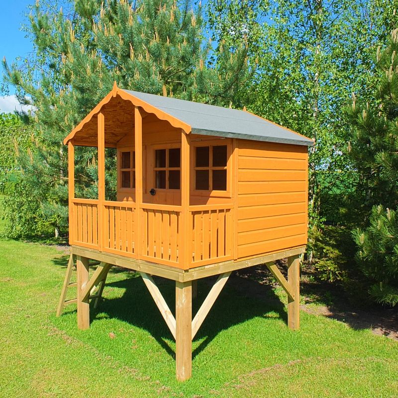 Shire Stork + Platform Wooden Playhouse 6x4 - Willow Woodhouse