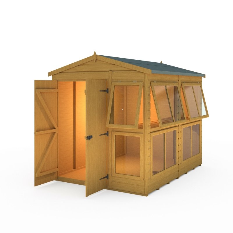 Shire Sun Hut Potting Shed 6x8 - Willow Woodhouse