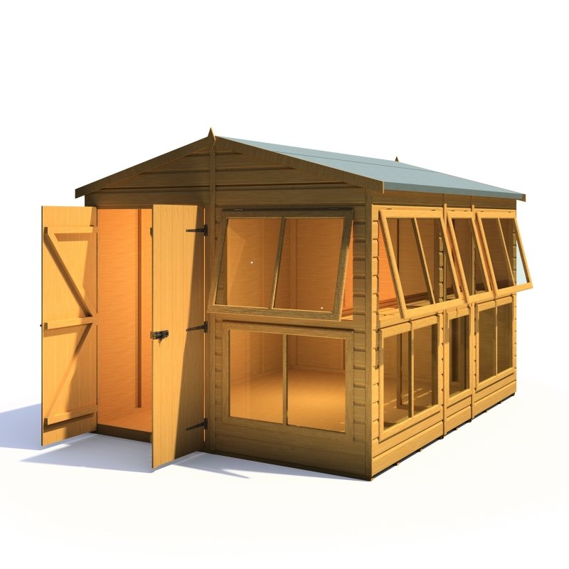 Shire Sun Hut Potting Shed 8x10 - Willow Woodhouse