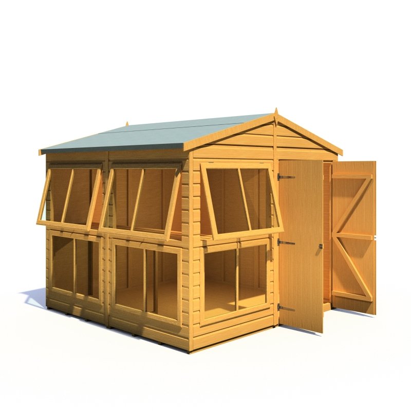 Shire Sun Hut Potting Shed 8x8 - Willow Woodhouse