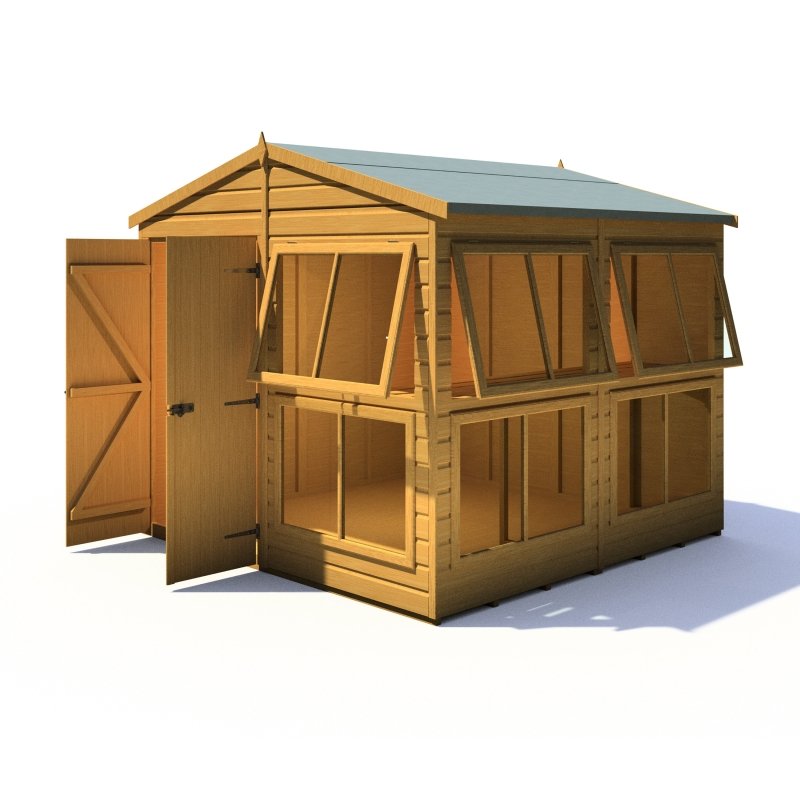 Shire Sun Hut Potting Shed 8x8 - Willow Woodhouse