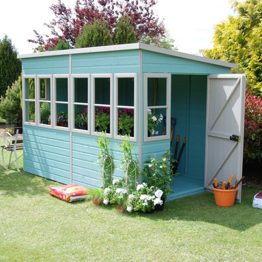 Shire Sun Pent Potting Shed 10x6 (Right door) - Willow Woodhouse