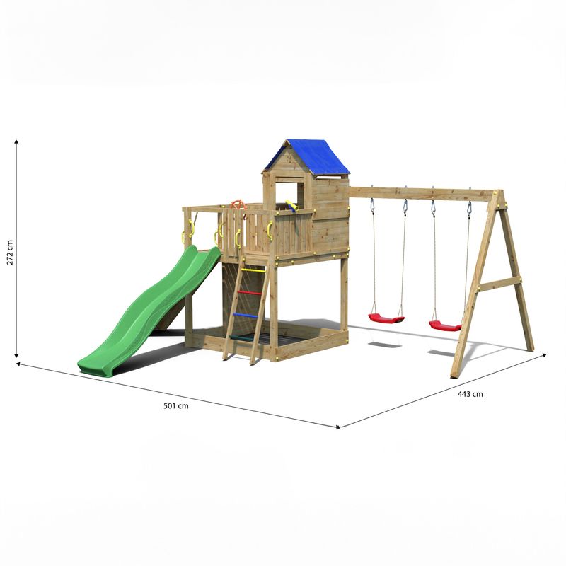 Shire Treehouse Climbing Set - Willow Woodhouse