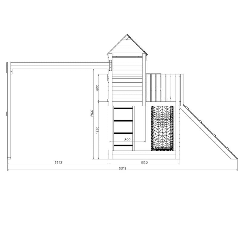 Shire Treehouse Climbing Set - Willow Woodhouse