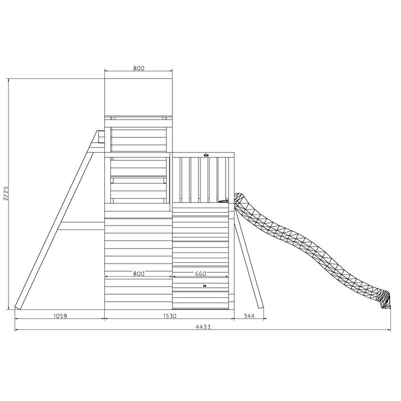 Shire Treehouse Climbing Set - Willow Woodhouse